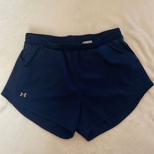 Navy blue under armour athletic shorts